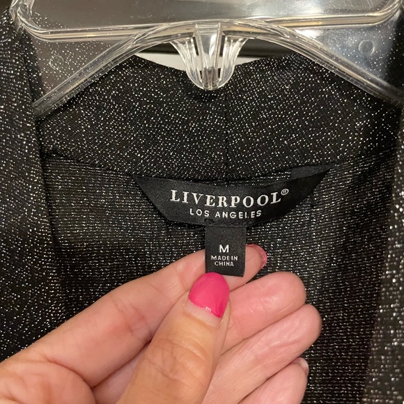 Liverpool Gray & Silver Sleeveless Top - Size Medium - Picture 5 of 6